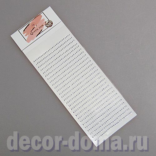 Стразы 2 мм, полоски клеевые, бесцветные Стразы 2 мм, полоски клеевые, бесцветные
