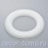 Бублик (основа для венка) из пенопласта, плоский с одной стороны, 10 см Бублик (основа для венка) из пенопласта, плоский с одной стороны, 10 см