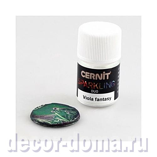 Порошок-пигмент Cernit Sparkling, DUO, 5 г, цвет 002, Viola fantasy Порошок-пигмент Cernit Sparkling, DUO, 5 г, цвет 002, Viola fantasy