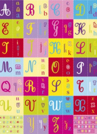Бумага Decopatch, 619, Алфавит латинский яркий