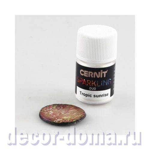 Порошок-пигмент Cernit Sparkling, DUO, 5 г, цвет 003, Tropic sunrise Порошок-пигмент Cernit Sparkling, DUO, 5 г, цвет 003, Tropic sunrise