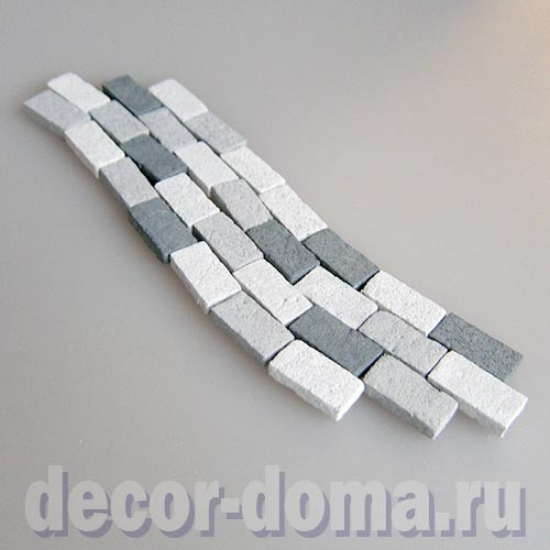 Кирпичи мини, 3 оттенка, 30 шт., цвет серый Кирпичи мини, 3 оттенка, 30 шт., цвет серый