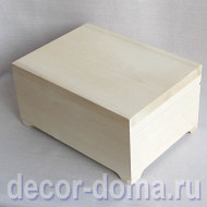 Шкатулка, прямоугольная, массив липы, 25 см Шкатулка, прямоугольная, массив липы, 25 см
