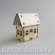 Домик европейский, из фанеры, 5 см Домик европейский, из фанеры, 5 см