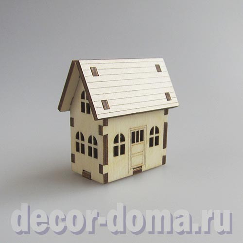 Домик европейский, из фанеры, 5 см Домик европейский, из фанеры, 5 см