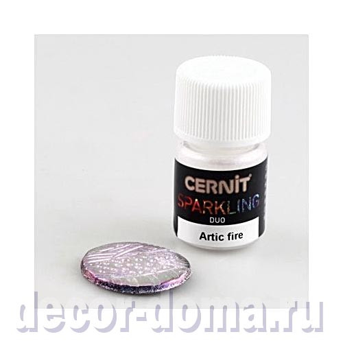 Порошок-пигмент Cernit Sparkling, DUO, 5 г, цвет 004, Arctic fire
