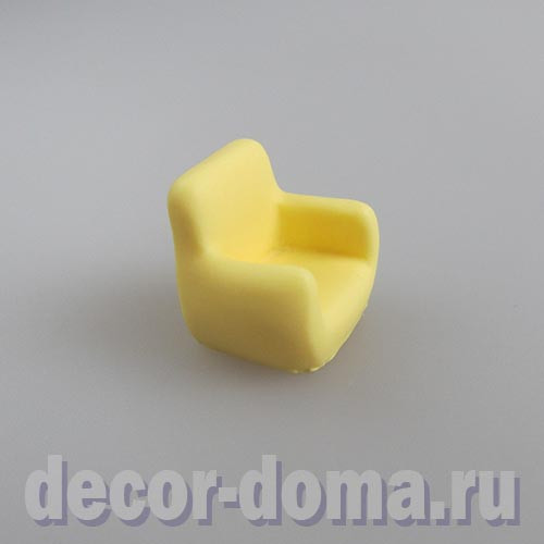 Кресло микро, 2 см, цвет жёлтый