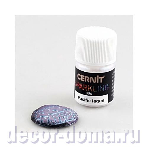 Порошок-пигмент Cernit Sparkling, DUO, 5 г, цвет 005, Pacific lagoon