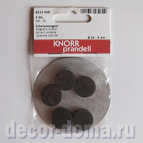 Магниты круглые, 5 шт., 20х5 мм Магниты круглые, 5 шт., 20х5 мм