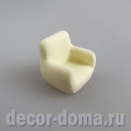 Кресло микро, 2 см, цвет белый молочный