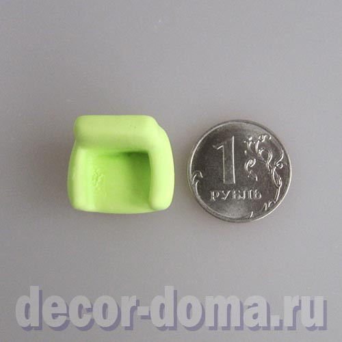 Кресло микро, 2 см, цвет салатовый