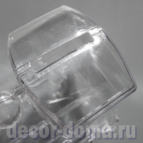 Паровозик-копилка, фигурка из прозрачного пластика, 11 см