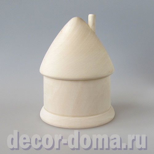 Домик, сахарница, солонка деревянная, 11х14,5 см