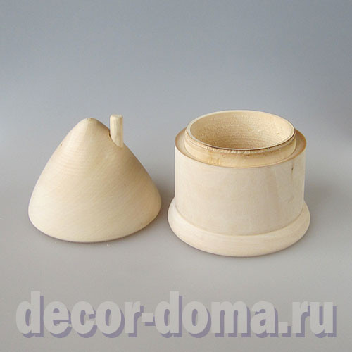 Домик, сахарница, солонка деревянная, 11х14,5 см