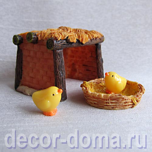 Цыплята микро, 1,5 см, пара, жёлтые Цыплята микро, 1,5 см, пара, жёлтые