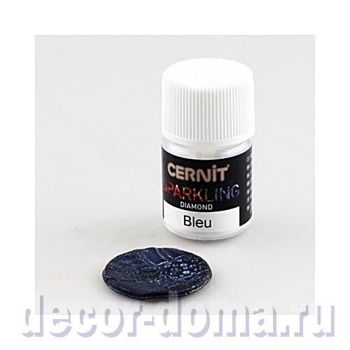 Порошок-пигмент Cernit Sparkling, Diamond, 5 г, цвет 200, синий Порошок-пигмент Cernit Sparkling, Diamond, 5 г, цвет 200, синий