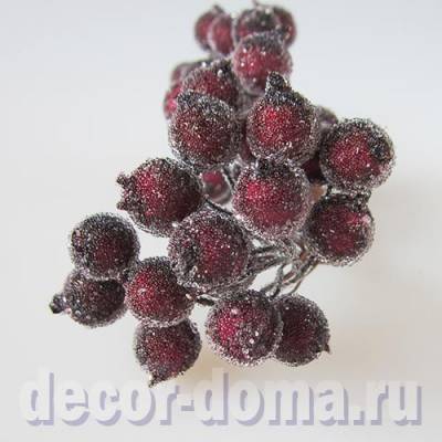 Искусственные Ягоды Плоды Ветки Для Новогоднего Декора