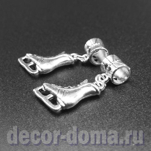 Коньки 15 мм, подвески металлические, пара Коньки 15 мм, подвески металлические, пара