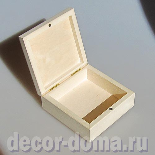 Шкатулка 12х12 см, крышка под плитку