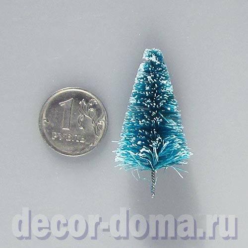 Ёлочка маленькая, 3,5 см, заснеженная