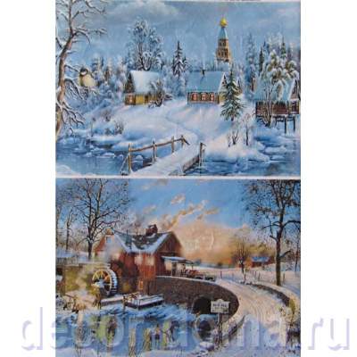 Декупажные Карты Салфетки Новогодние