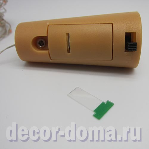 Гирлянда LED тонкая, блок-пробка, 2 м, свет красный Гирлянда LED тонкая, блок-пробка, 2 м, свет красный