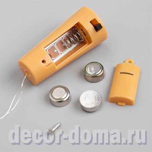 Гирлянда LED тонкая, блок-пробка, 2 м, свет красный Гирлянда LED тонкая, блок-пробка, 2 м, свет красный