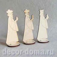 Волхвы (короли) рождественские, 11 см, 3 шт. Волхвы (короли) рождественские, 11 см, 3 шт.