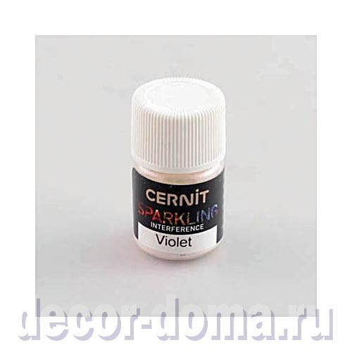 Порошок-пигмент Cernit Sparkling, Interference, 5 г, цвет 900, фиолетовый Порошок-пигмент Cernit Sparkling, Interference, 5 г, цвет 900, фиолетовый
