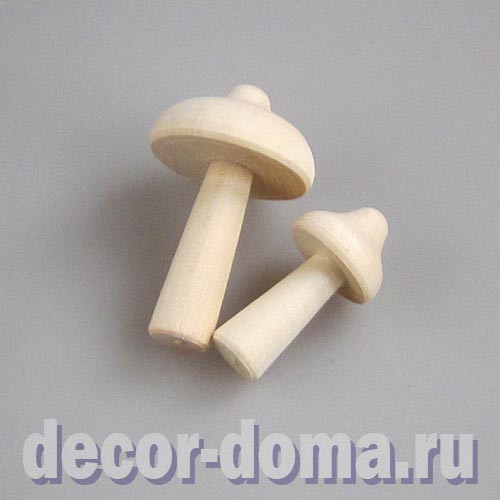 Грибы деревянные, опята, 7,5 и 6 см