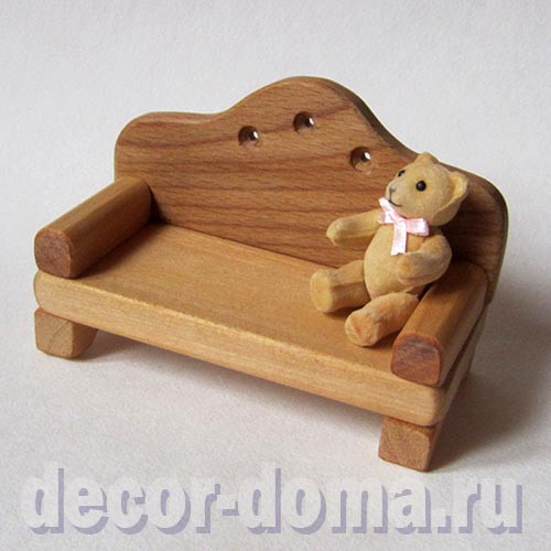 Диван, бук, серия Тедди, 13 см
