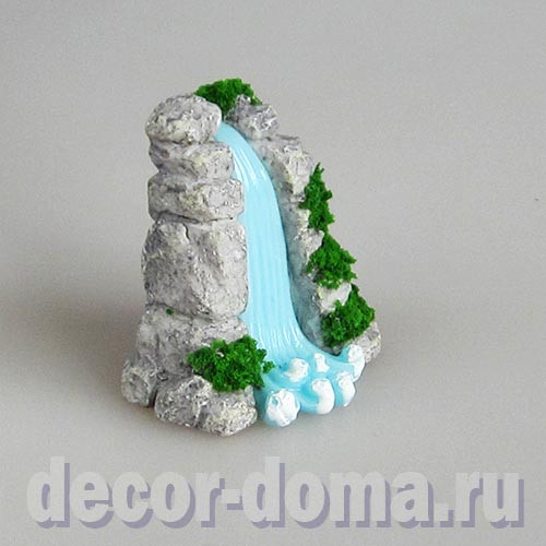 Водопад горный, миниатюра, 4 см