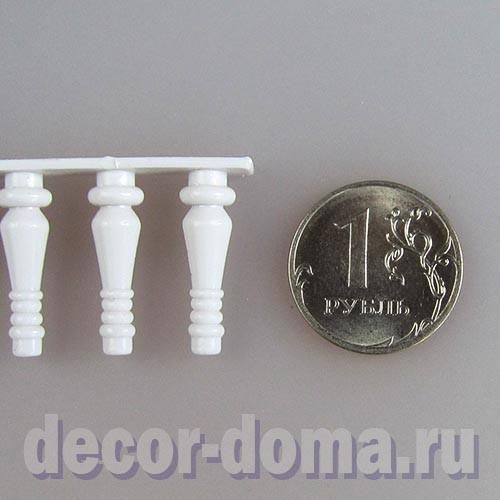 Перила, парапет мини, высота 1,6 см, 20 см