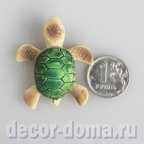 Черепаха, морская, фигурка миниатюрная, 4,2 см