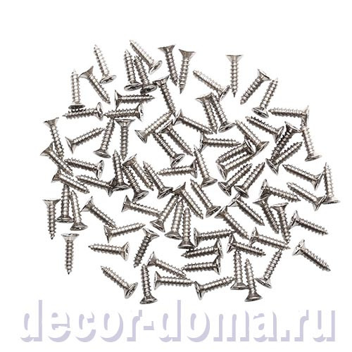 Шурупы 8 мм, 20 г, цвет серебро
