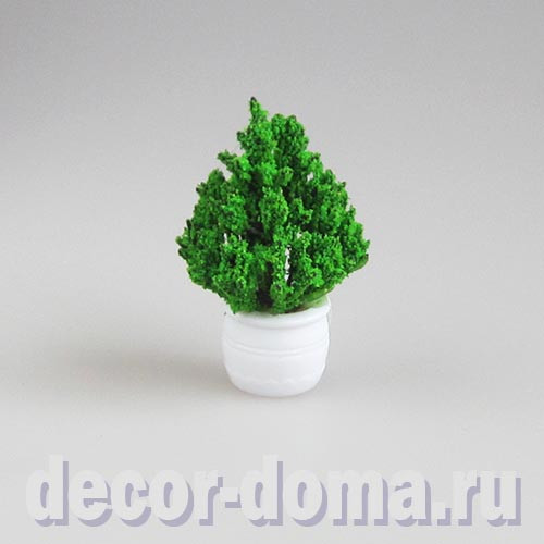 Куст пирамидальный в горшке, мини, 4,5 см Куст пирамидальный в горшке, мини, 4,5 см
