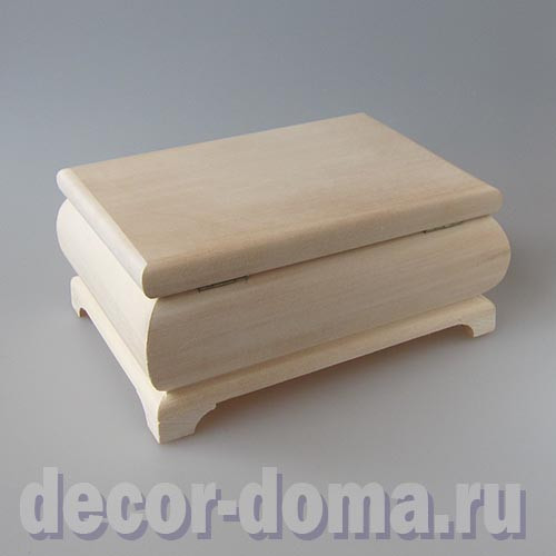 Шкатулка деревянная, массив липы, ларец фигурный, 22 см Шкатулка деревянная, массив липы, ларец фигурный, 22 см