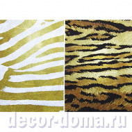 Полосатая шкура, тигр, бумага для декупажа рисовая Impressio, А4