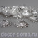 Колпачок-макушка ажурная, 20х6 мм, 50 шт., цвет серебро