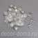 Колпачок-макушка ажурная, 20х6 мм, 50 шт., цвет серебро