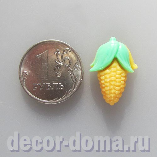 Кукуруза, 2 см, фигурка миниатюрная Кукуруза, 2 см, фигурка миниатюрная