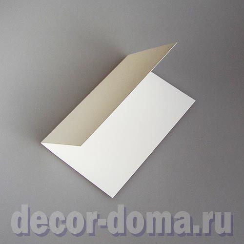 Заготовки открыток, 10х15 см, 3 шт., цвет белый молочный