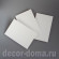Заготовки открыток, 10х15 см, 3 шт., цвет белый молочный