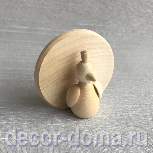 Павлин, фигурка деревянная, 5,5 см Павлин, фигурка деревянная, 5,5 см