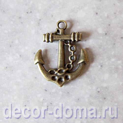 Якорь с цепью, подвеска металлическая 25 мм