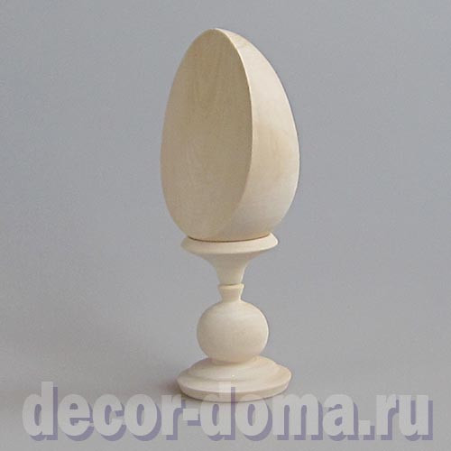 Яйцо, деревянное, со срезом-медальоном, 10 см Яйцо, деревянное, со срезом-медальоном, 10 см