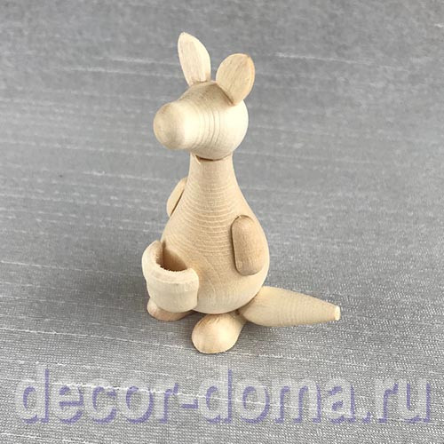 Кенгуру, фигурка деревянная, 7 см