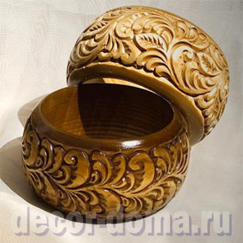 Браслет деревянный, толстый, 5 см