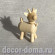 Козочка, фигурка деревянная, 4х6 см