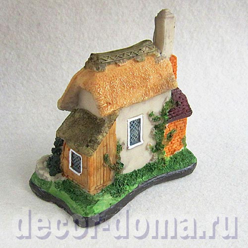 Дом-коттедж, 11 см, желтая крыша Дом-коттедж, 11 см, желтая крыша